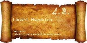 Lénárt Magdolna névjegykártya